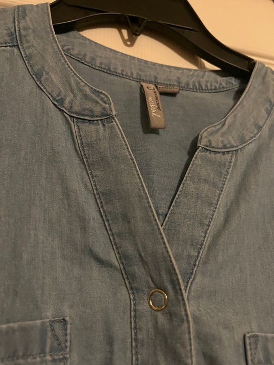 new directions Light Blue Denim Shirt Dress - Picture 7 of 7